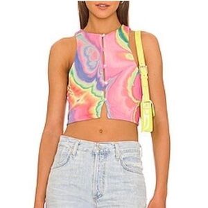 AFRM Vibrant Tie-Dye Women's Crop Top